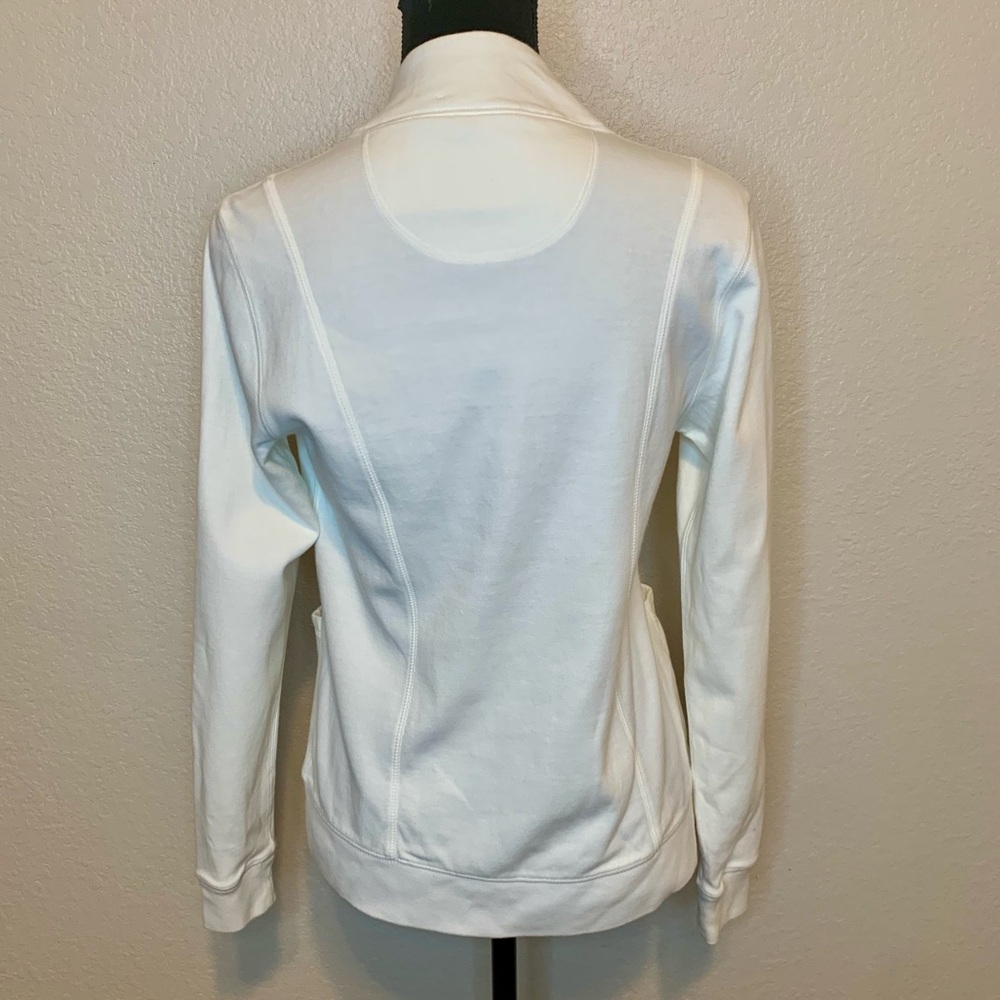 Fresh Produce Warm-Up Sweat Track Jacket Starfish Zipper Pull White Size Small - Picture 2 of 16